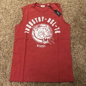 Diesel Mens Sleeveless T-shirt Medium BNWT